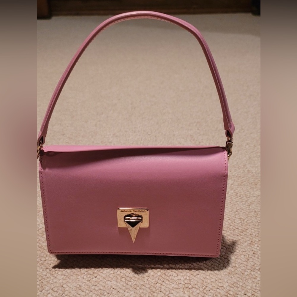 Scanlan Theodore Pale Pink Triangle Chain Bag